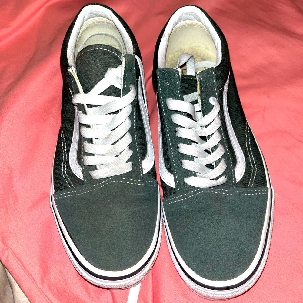 OLD SKOOL VANS GREEN WINTER MOSS